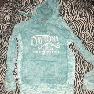Blue, Daytona hoodie.